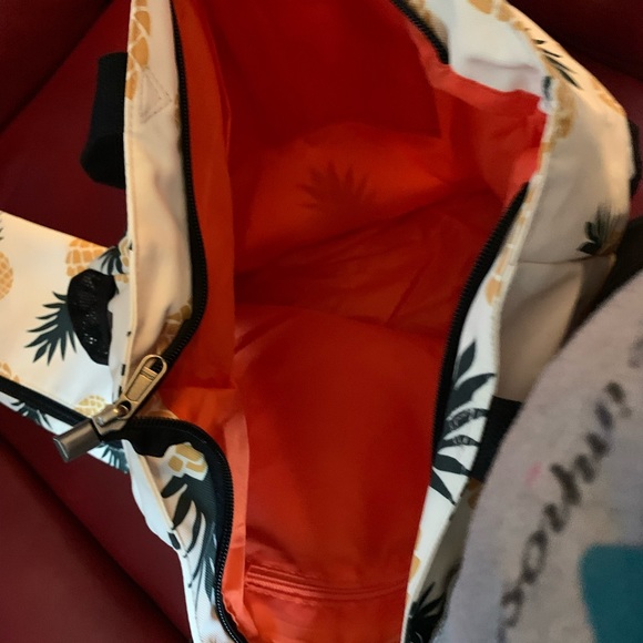 New! ETidy Large Foldable Pineapple Beach Bag Tote W/Pouch Waterproof Sandproof - Picture 13 of 14